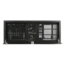 D-416-DT, Black Bezel, 6x 5.25&quot;, 2x 3.5&quot; Drive Bays, No PSU, ATX, Black, 4U Chassis