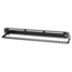 24 Port 1U Rackmount Cat6 Feedthrough Patch Panel, RJ45 Ethernet