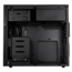 Temjin TJ08B-E, No PSU, microATX, Black, Mid Tower Case