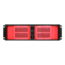 D Storm D-300-RED, Red Bezel, 4x 5.25&quot;, 3x 3.5&quot; Drive Bays, No PSU, ATX, Black/Red, 3U Chassis