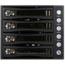 BPU-340SATA Lockable Tray, 3x 5.25&quot; to 4x 3.5&quot;/2.5&quot;, SAS/SATA 6Gb/s, SSD/HDD, Black Hot Swap Module