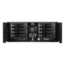 D Storm D406-DE8BK, Black Bezel, 4x 3.5&quot; Drive Bays, 8x 3.5&quot; Hotswap Bays, No PSU, ATX, Black, 4U Chassis