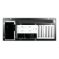 D Storm D410-DE6SL, Silver HDD Handle, 6x 3.5" Hotswap Bays, No PSU, E-ATX, Black/Silver, 4U Chassis