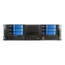 E306L-DE6BL, Blue HDD Handle, 2x 5.25&quot;, 3x 3.5&quot; Drive Bays, 6x 3.5&quot; Hotswap Bays, No PSU, E-ATX, Black/Blue, 3U Chassis