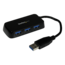 4 Port SuperSpeed Mini USB 3.0 Hub, 5Gbps, Black - TAA Compliant