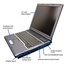 755SI Notebook Barebone, SiS® M661FX, 15" XGA TFT LCD, Integrated SiS® Real 256 Graphics