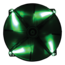 Spectre 200mm, Green LEDs, 700 RPM, 47.4 CFM, 20 dBA, Cooling Fan