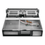 D-200SEA, Blue Bezel, 2x 5.25, 2x 3.5&quot; Bays, No PSU, ATX, Black, 2U Chassis
