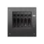 S-35-B5BK, Black HDD Handle, 5x 3.5&quot; Hotswap Bays, 1x 2.5&quot; Drive Bay, No PSU, Mini-ITX, Black, Storage Mini Tower