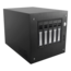 S-35-B5SL, Silver HDD Handle, 5x 3.5&quot; Hotswap Bays, 1x 2.5&quot; Drive Bay, No PSU, Mini-ITX, Black/Silver, Storage Mini Tower