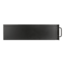 D-340HB-T-SILVER, Silver HDD Handle, 1x Slim 5.25", 3x 3.5", 4x 3.5" Hotswap Bays, No PSU, ATX, Black/Silver, 3U Chassis