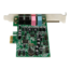 PEXSOUND7CH, 7.1 Channels, 24-bit / 192 kHz, 92 dB SNR, PCIe Sound Card