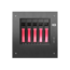 S-35-B5RD, Red HDD Handle, 5x 3.5&quot; Hotswap Bays, 1x 2.5&quot; Drive Bay, No PSU, Mini-ITX, Black/Red, Storage Mini Tower