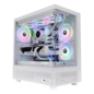AVADirect White Workstation PC, View 270 Plus TG ARGB Snow, AMD Ryzen™ 5 9600X, 32GB DDR5 RAM, 500GB M.2 NVMe, NVIDIA GeForce RTX 5060 Ti 16GB, RGB