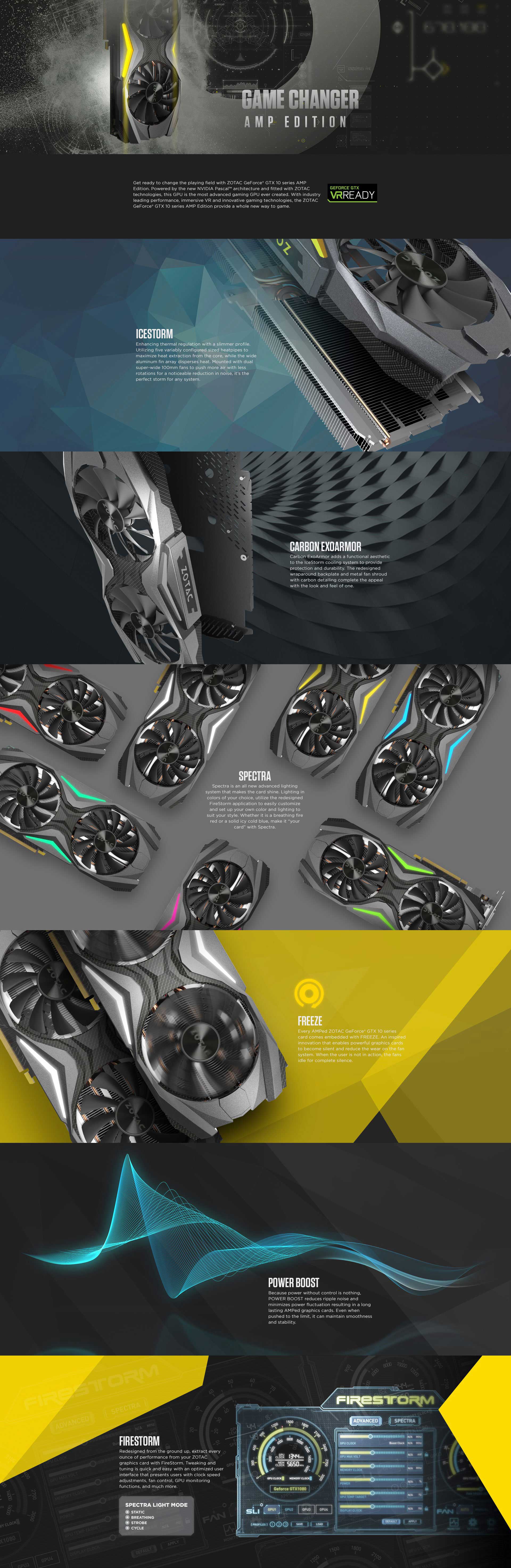 Zotac Geforce Gtx 1080 Amp Edition 8gb Gddr5x Pci Express 3 0 Graphics Card Avadirect Zotac Geforce Gtx 1080 Amp Edition 8gb Gddr5x Pci Express 3 0 Graphics Card Avadirect