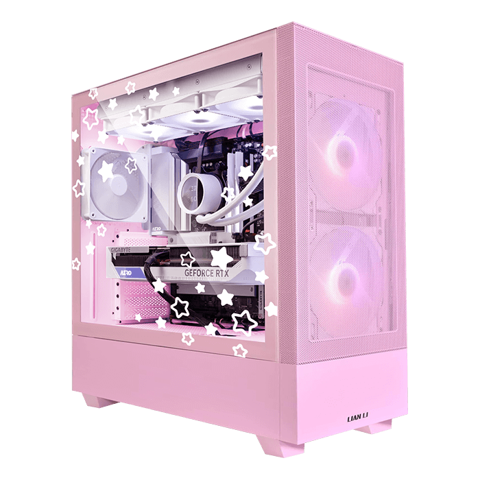 AMD Ryzen 7000/8000/9000 Series processors, 205 MESH C, Custom Blissful Pink Gaming PC
