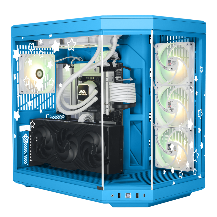 AMD Ryzen 7000/8000/9000 Series processors, Custom Blissful Blue Gaming PC