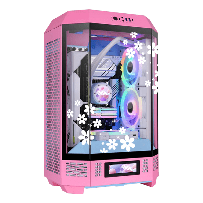 AMD Ryzen 7000/8000/9000 Series processors, Custom Blissful Pink Micro Tower Gaming PC