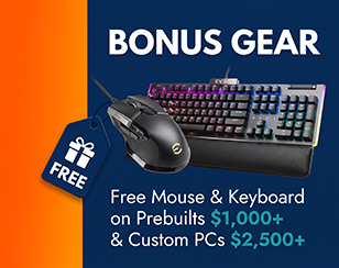 Free EVGA Mouse & Keyboard ($100+ Value) with Prebuilt PCs