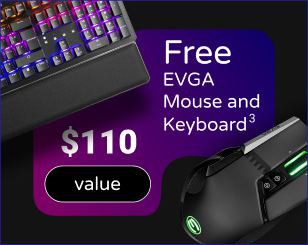 Free EVGA Mouse and Keyboard ($110 value) with every PC purchased (over $1500)